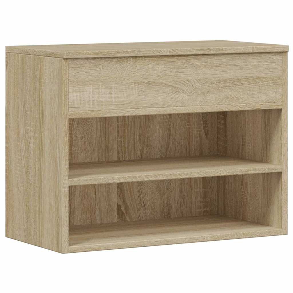Schuhbank Sonoma-Eiche 60x30x45 cm Holzwerkstoff