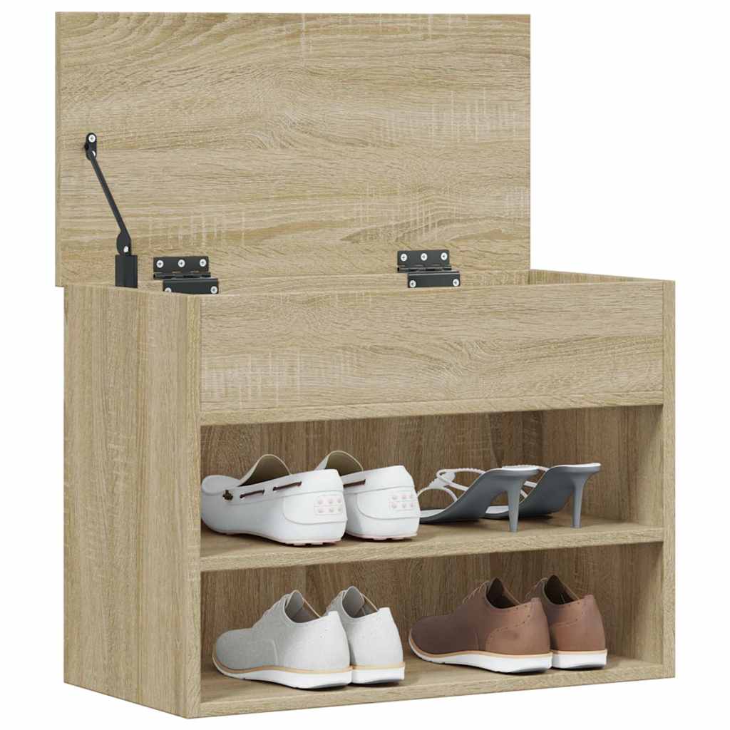 Schuhbank Sonoma-Eiche 60x30x45 cm Holzwerkstoff
