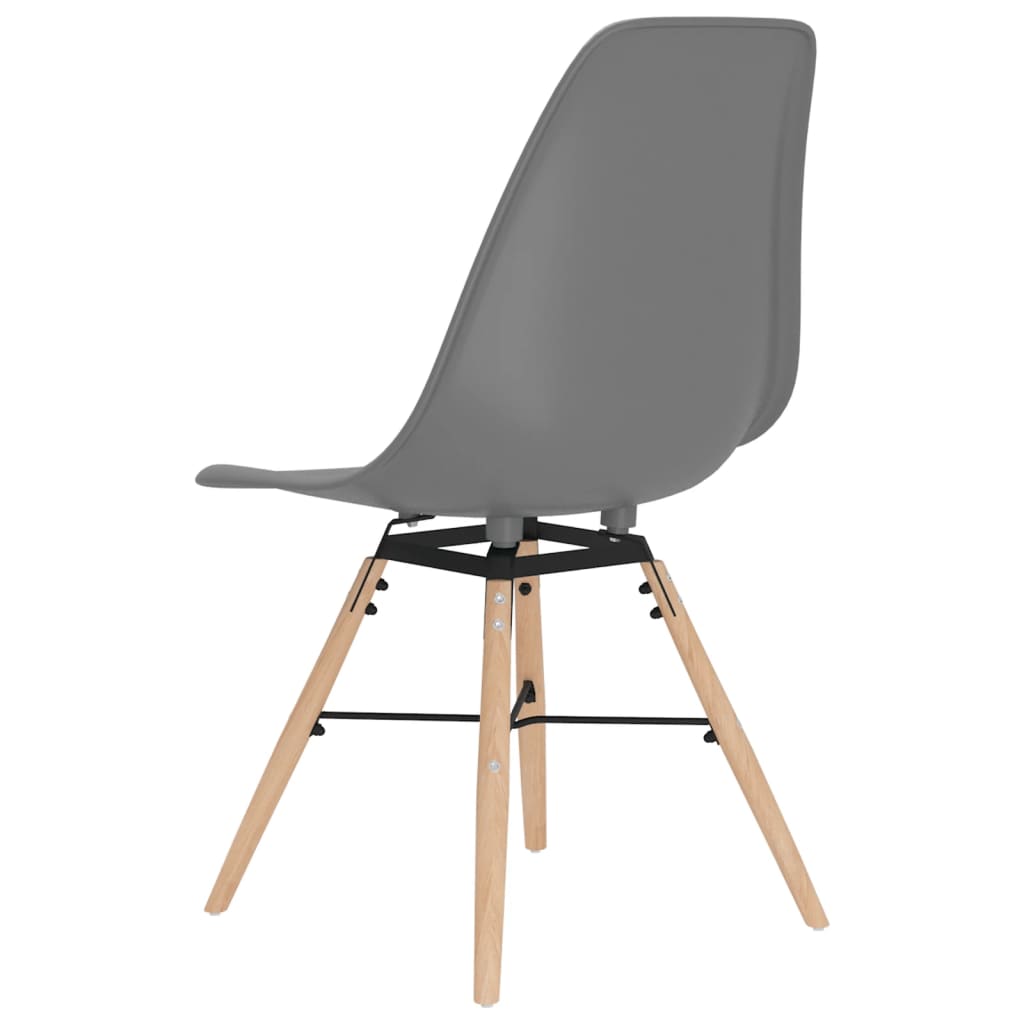 Esszimmerstühle 4 Stk. Grau PP