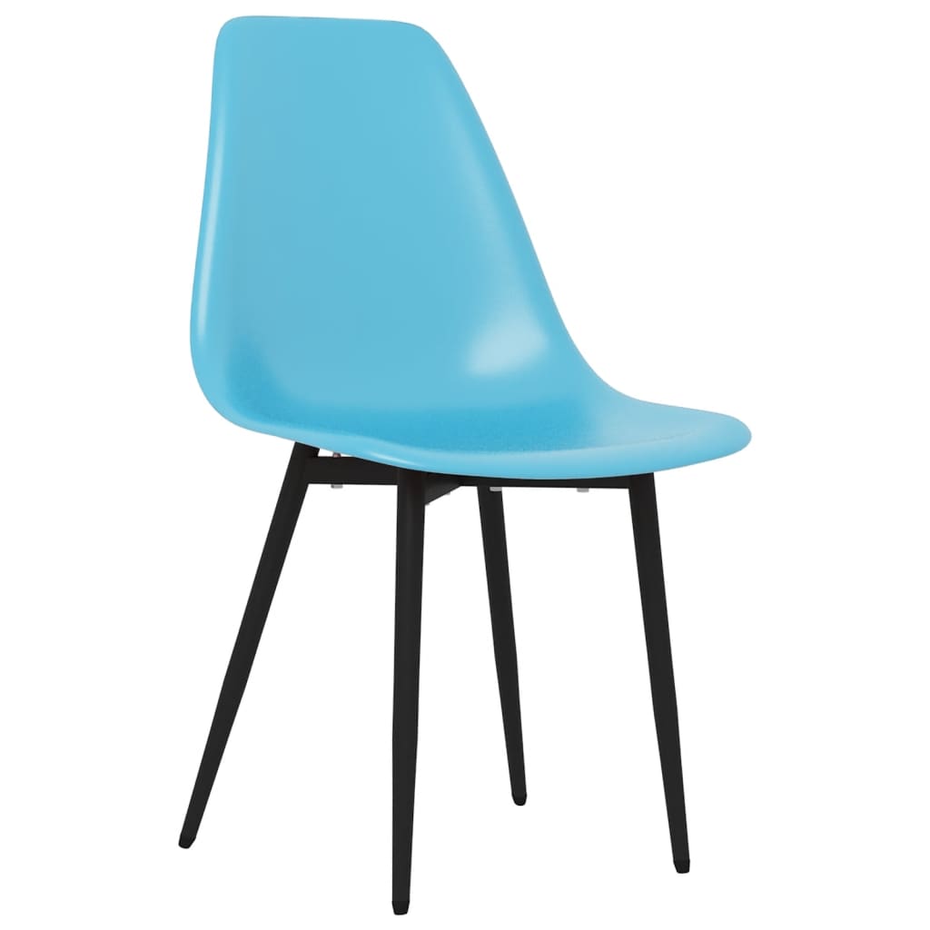 Esszimmerstühle 4 Stk. Blau PP