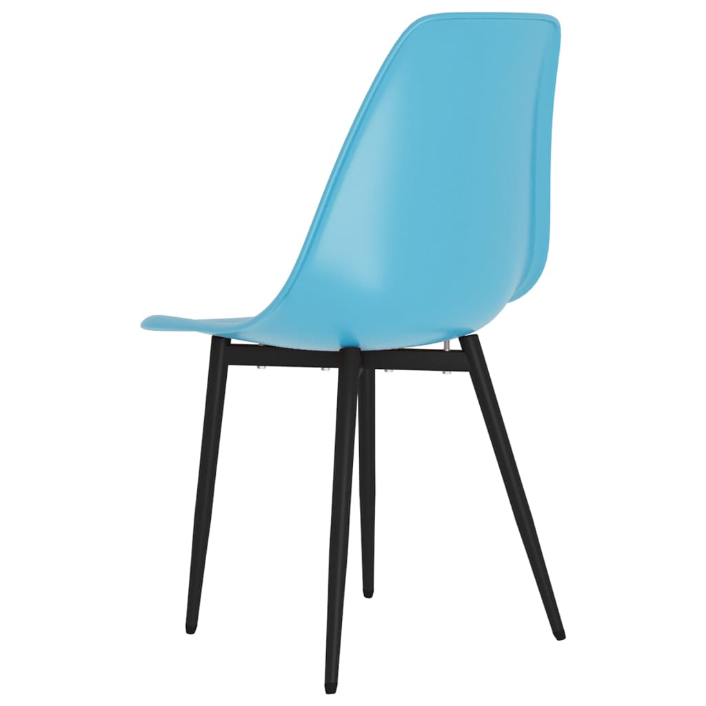 Esszimmerstühle 4 Stk. Blau PP