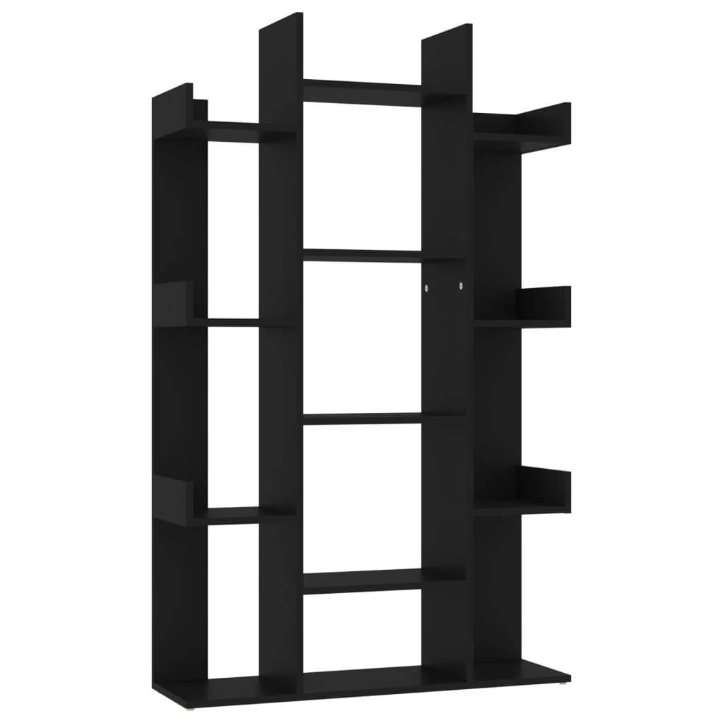 Bookshelf Black 86x25.5x140 cm Wood Material