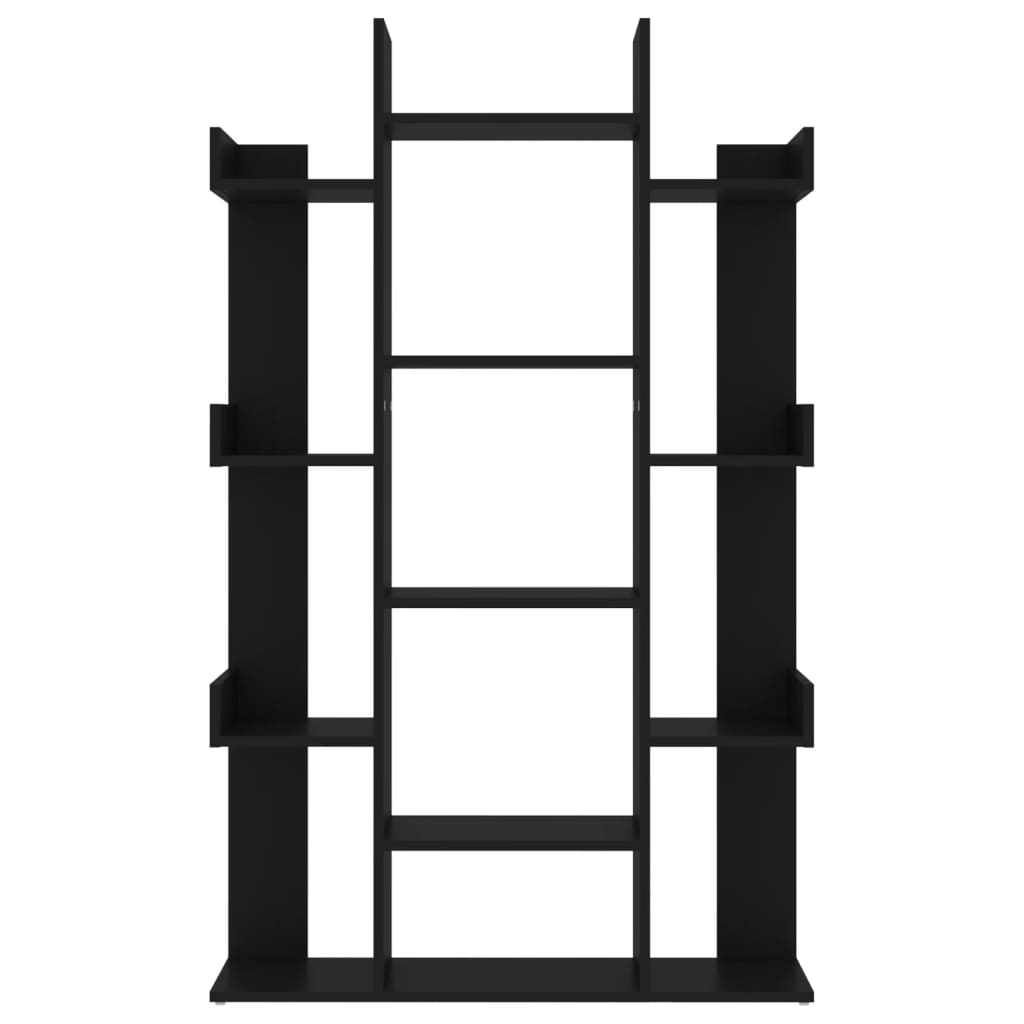 Bookshelf Black 86x25.5x140 cm Wood Material