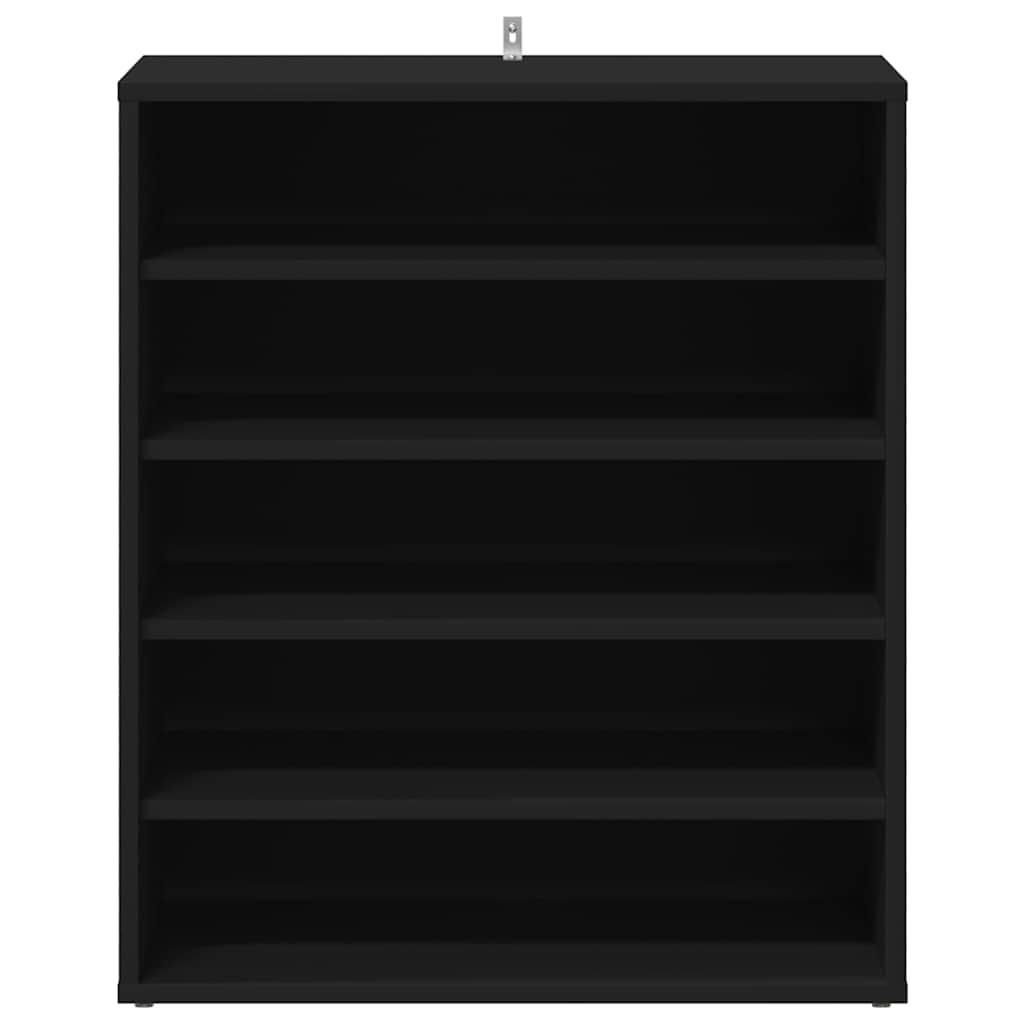 Schuhschrank Schwarz 60x35x70 cm Holzwerkstoff