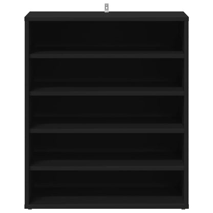 Schuhschrank Schwarz 60x35x70 cm Holzwerkstoff