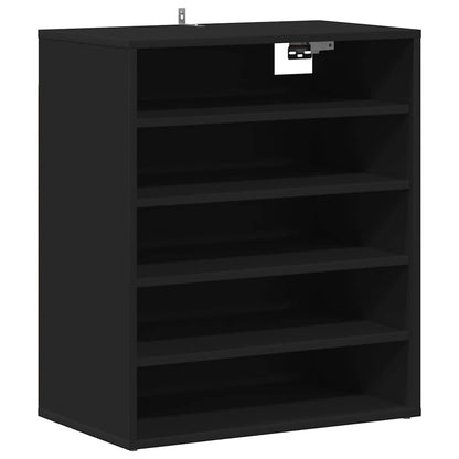 Schuhschrank Schwarz 60x35x70 cm Holzwerkstoff