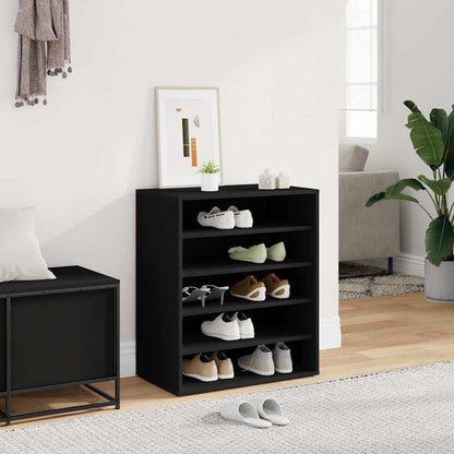 Schuhschrank Schwarz 60x35x70 cm Holzwerkstoff