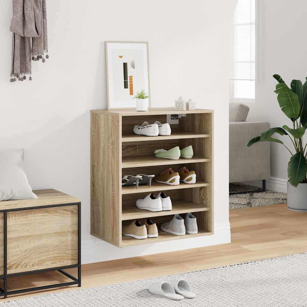 Schuhschrank Sonoma-Eiche 60x35x70 cm Holzwerkstoff