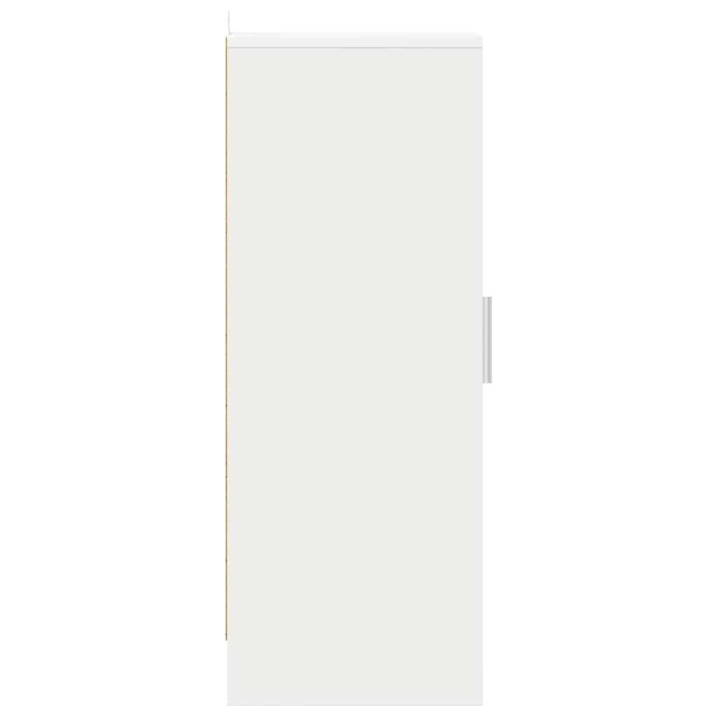 Schuhschrank Weiß 32x35x92 cm Holzwerkstoff