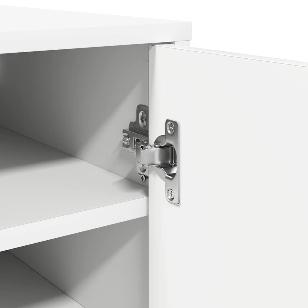 Schuhschrank Weiß 32x35x92 cm Holzwerkstoff