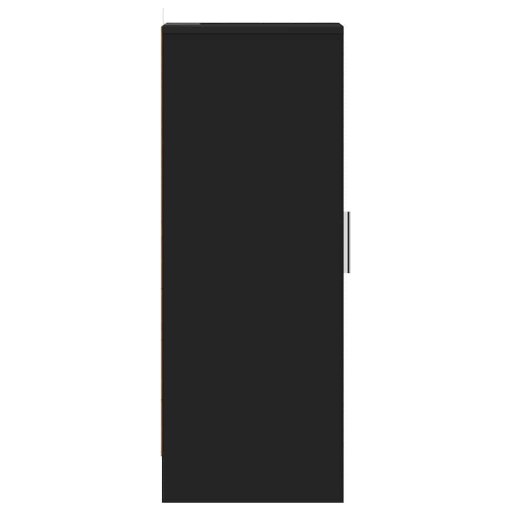 Schuhschrank Schwarz 32x35x92 cm Holzwerkstoff