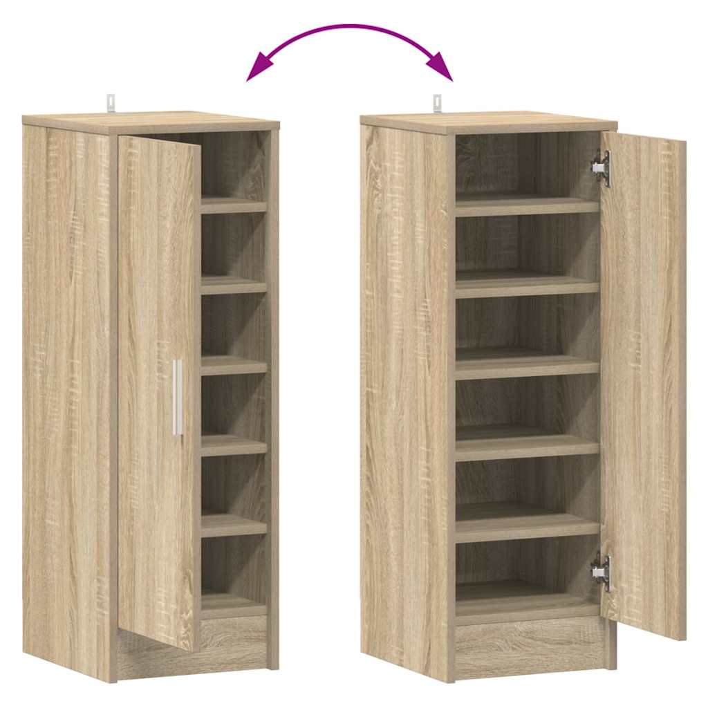 Schuhschrank Sonoma-Eiche 32x35x92 cm Holzwerkstoff