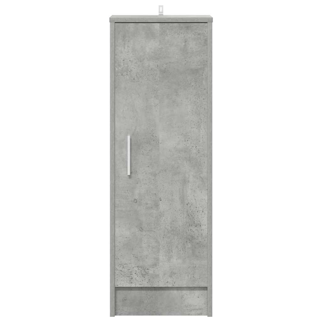 Shoe Cabinet Concrete Grey 32x35x92 cm Wood Material