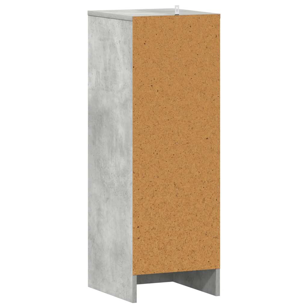 Shoe Cabinet Concrete Grey 32x35x92 cm Wood Material