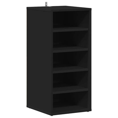 Schuhschrank Schwarz 31,5x35x70 cm Holzwerkstoff