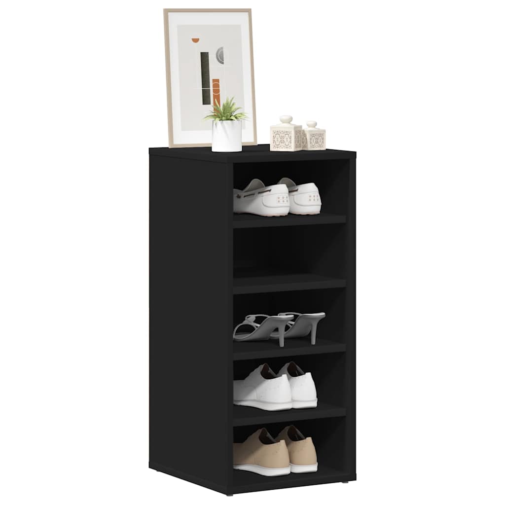 Schuhschrank Schwarz 31,5x35x70 cm Holzwerkstoff