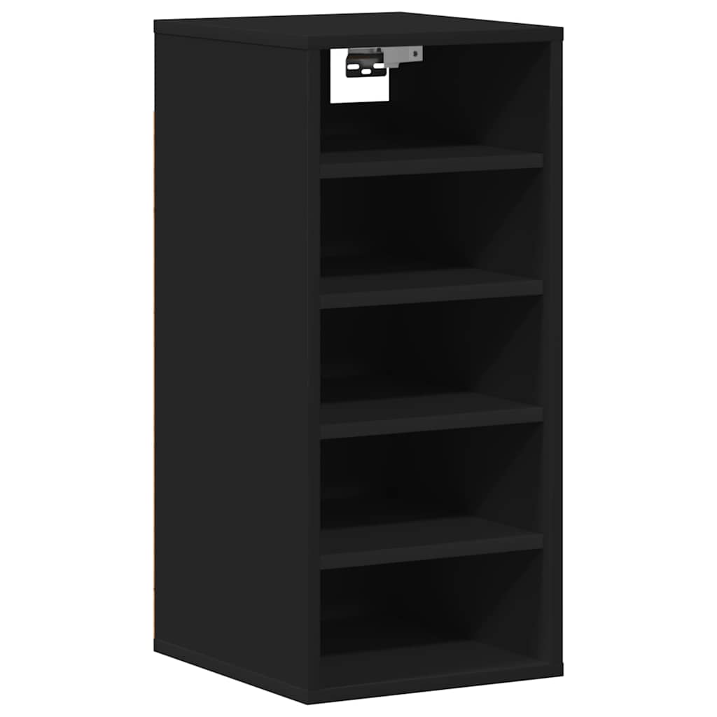 Schuhschrank Schwarz 31,5x35x70 cm Holzwerkstoff
