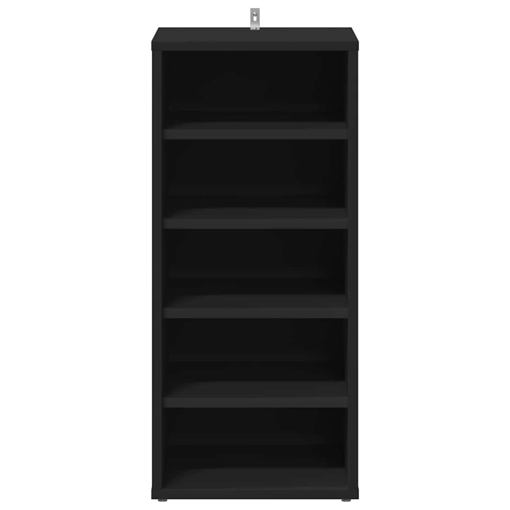 Schuhschrank Schwarz 31,5x35x70 cm Holzwerkstoff