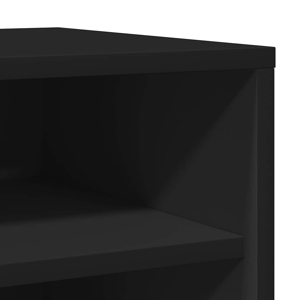 Schuhschrank Schwarz 31,5x35x70 cm Holzwerkstoff