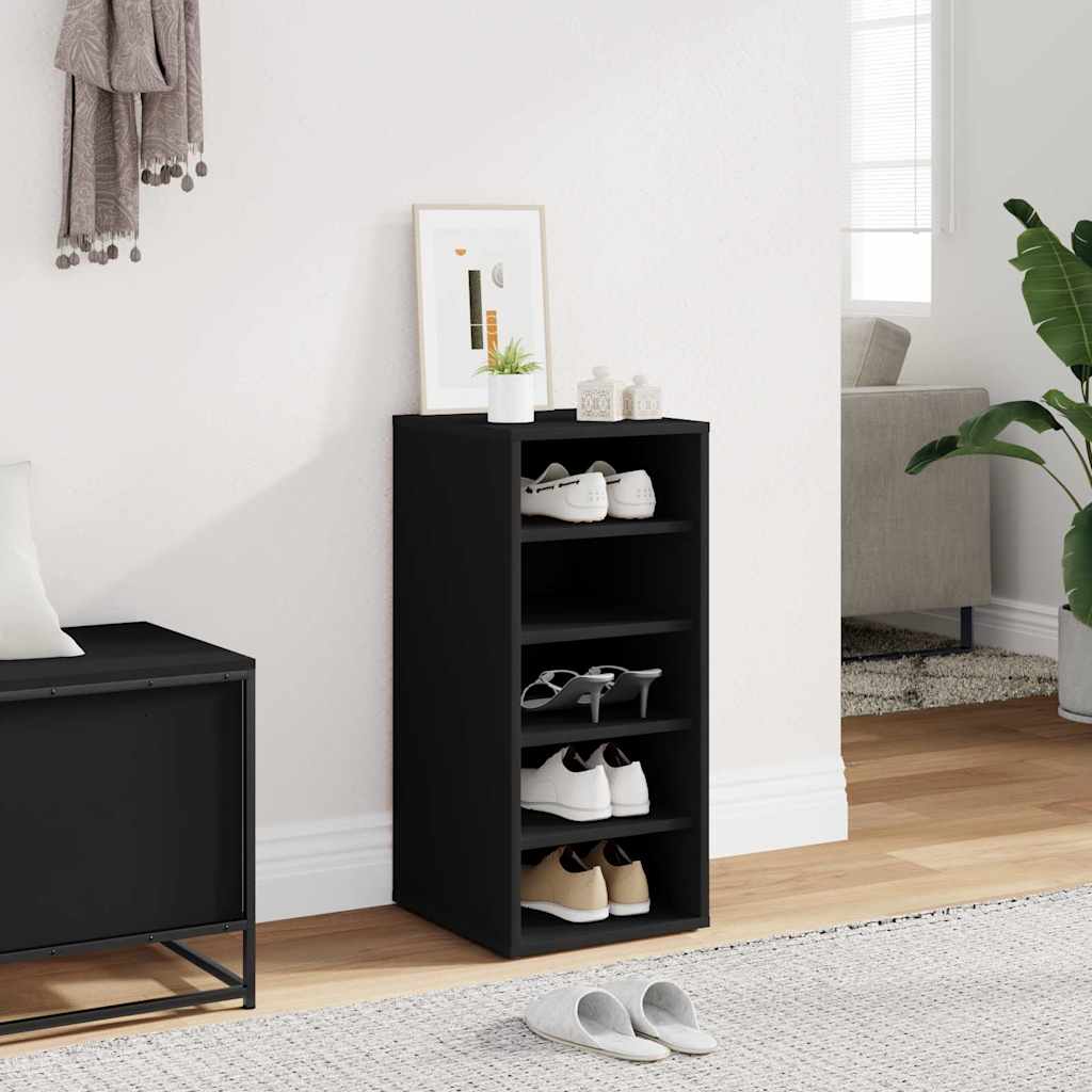 Schuhschrank Schwarz 31,5x35x70 cm Holzwerkstoff