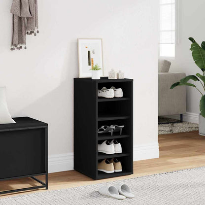 Schuhschrank Schwarz 31,5x35x70 cm Holzwerkstoff
