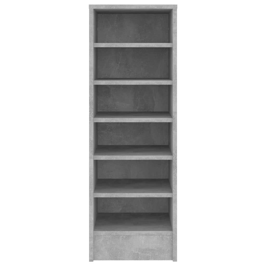 Shoe Cabinet Concrete Grey 31.5x35x90 cm Wood Material