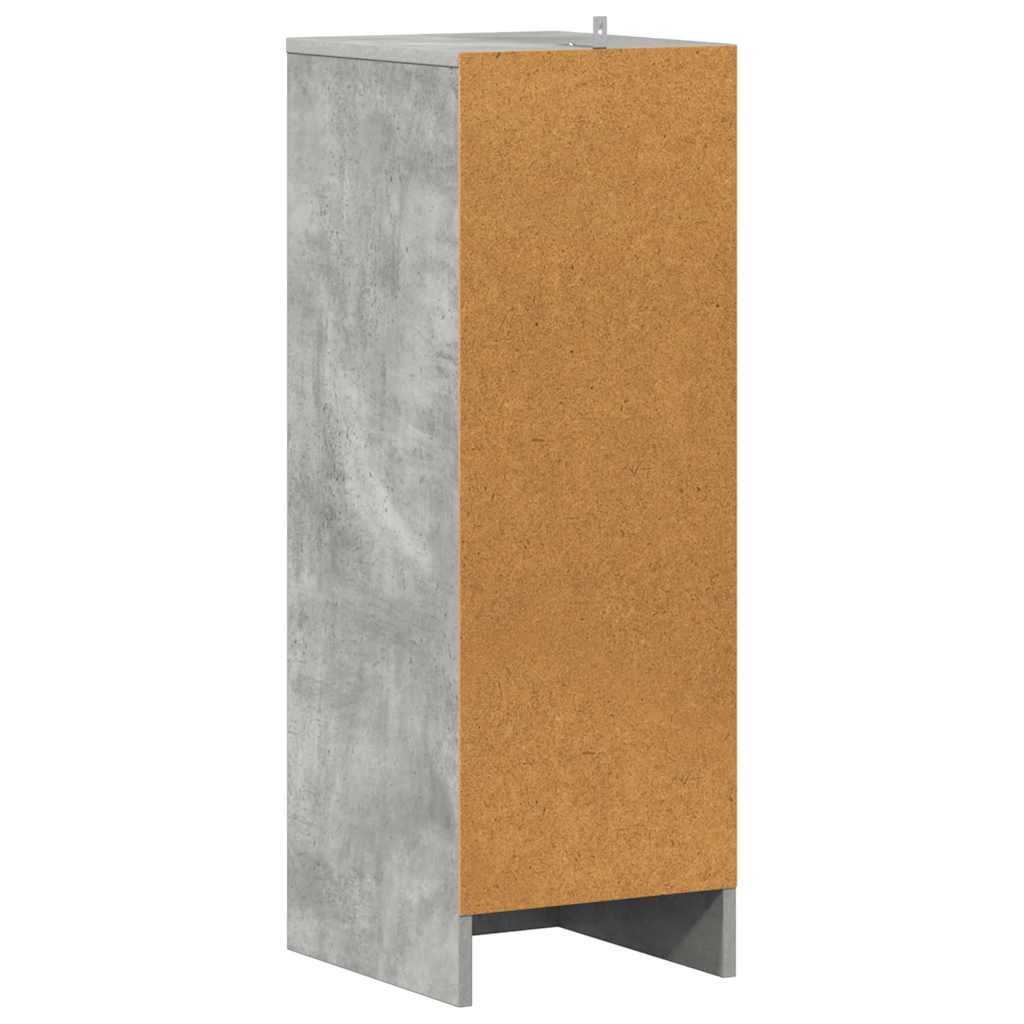 Shoe Cabinet Concrete Grey 31.5x35x90 cm Wood Material