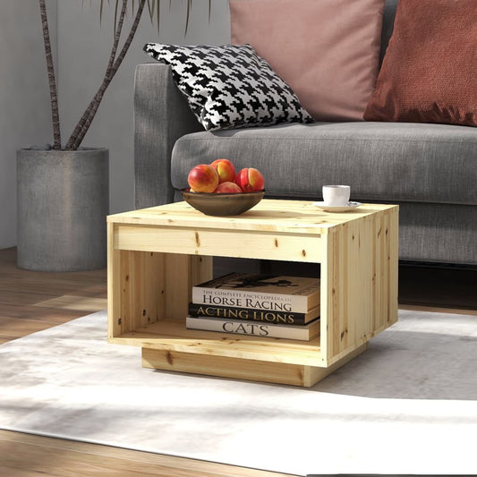 Couchtisch 50x50x33,5 cm Massivholz Tanne