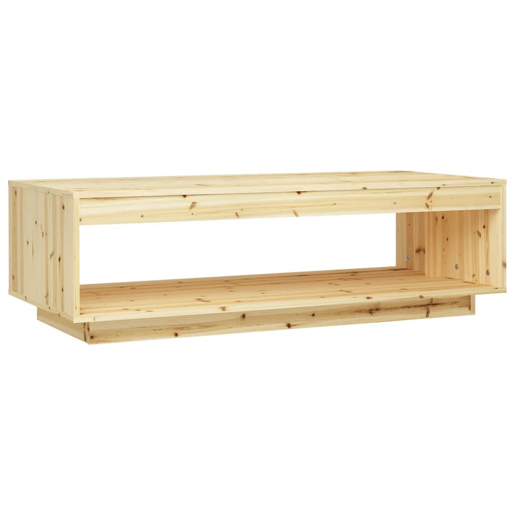 Table basse 110x50x33,5 cm en bois de sapin massif