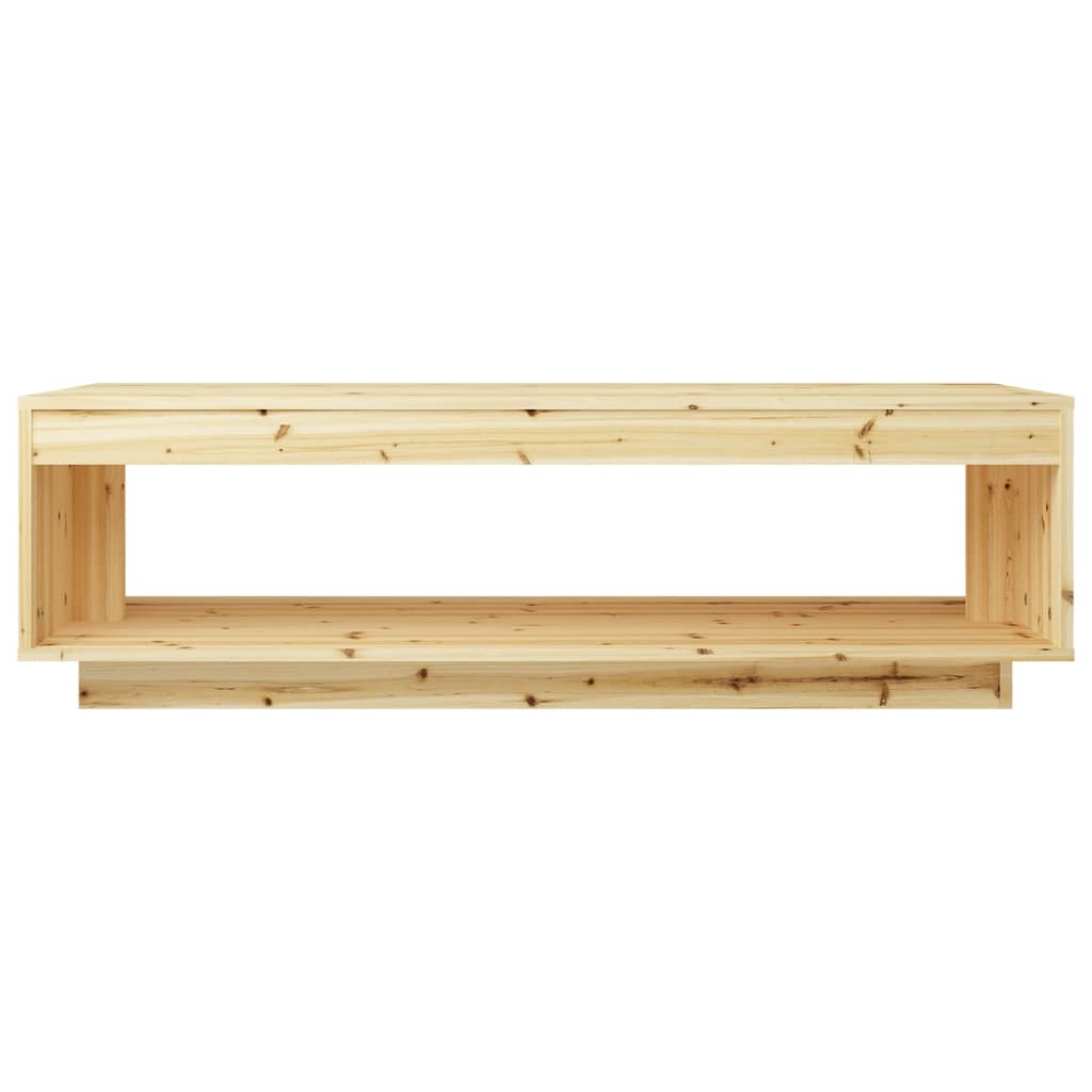 Table basse 110x50x33,5 cm en bois de sapin massif