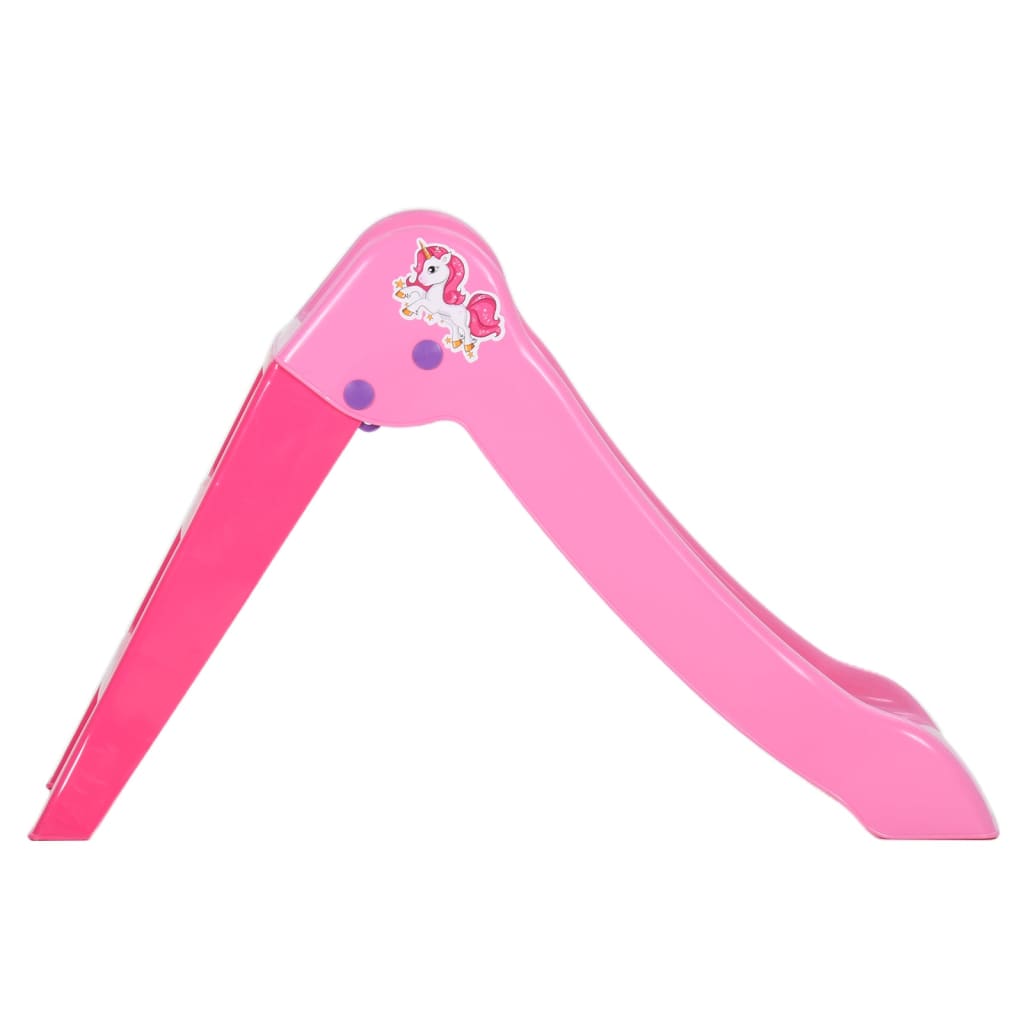 Rutsche für Kinder faltbar Rosa 111 cm