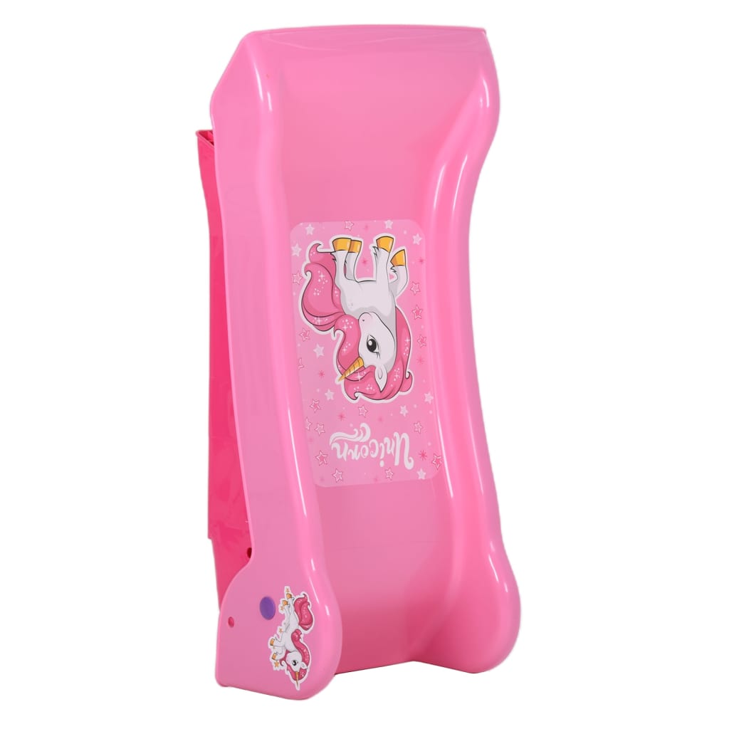 Rutsche für Kinder faltbar Rosa 111 cm