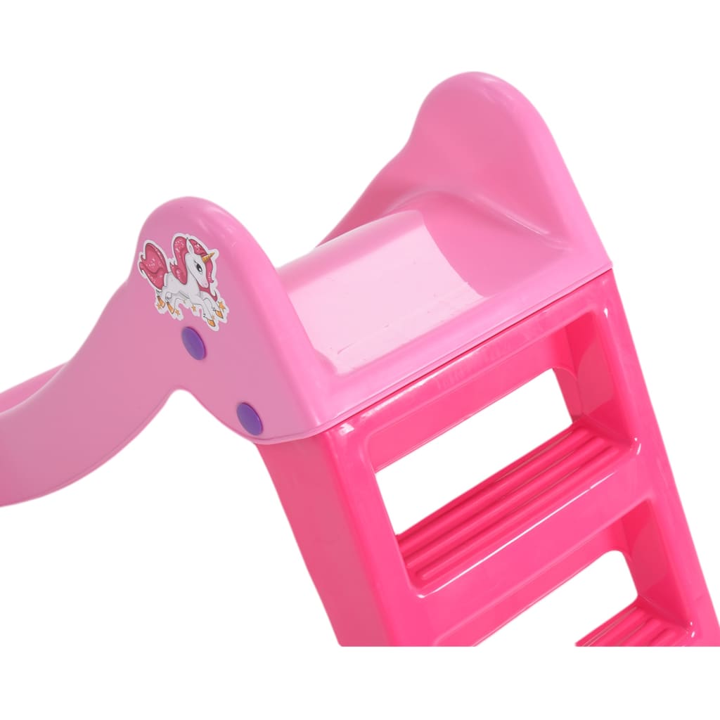 Rutsche für Kinder faltbar Rosa 111 cm