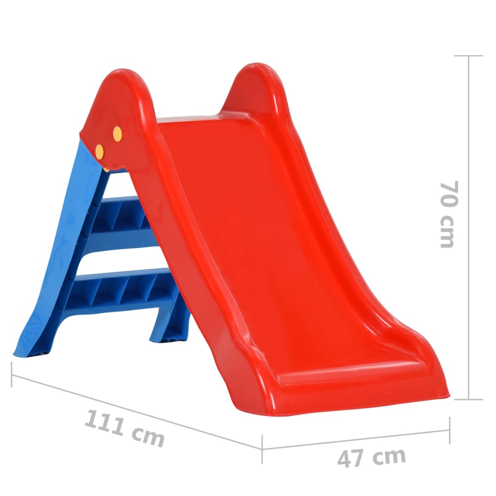 Rutsche für Kinder Faltbar 111 cm Mehrfarbig