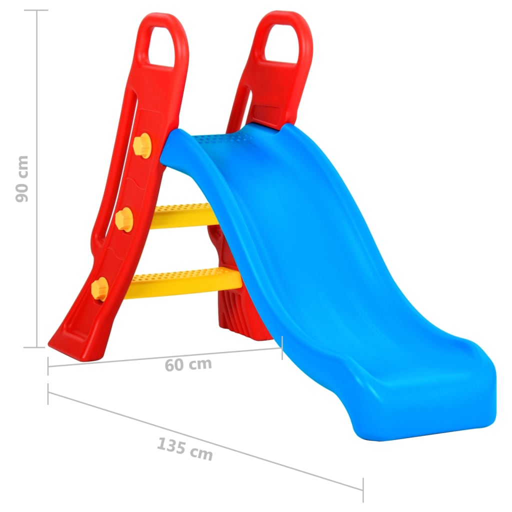 Rutsche für Kinder Faltbar 135 cm Mehrfarbig