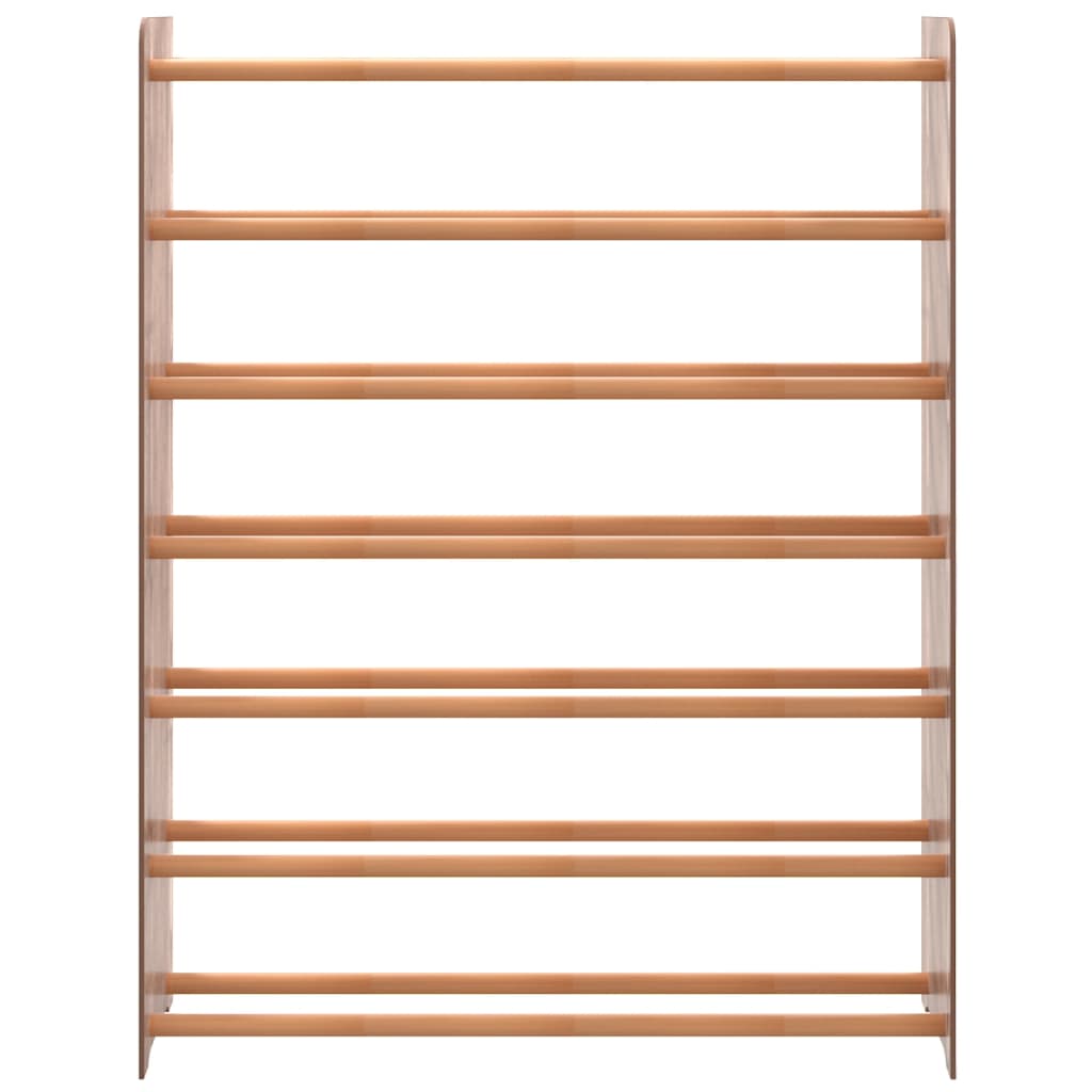 Étagère à chaussures marron 90x24x117 cm en matériau à base de bois