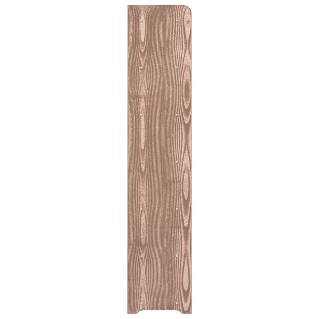 Étagère à chaussures marron 90x24x117 cm en matériau à base de bois