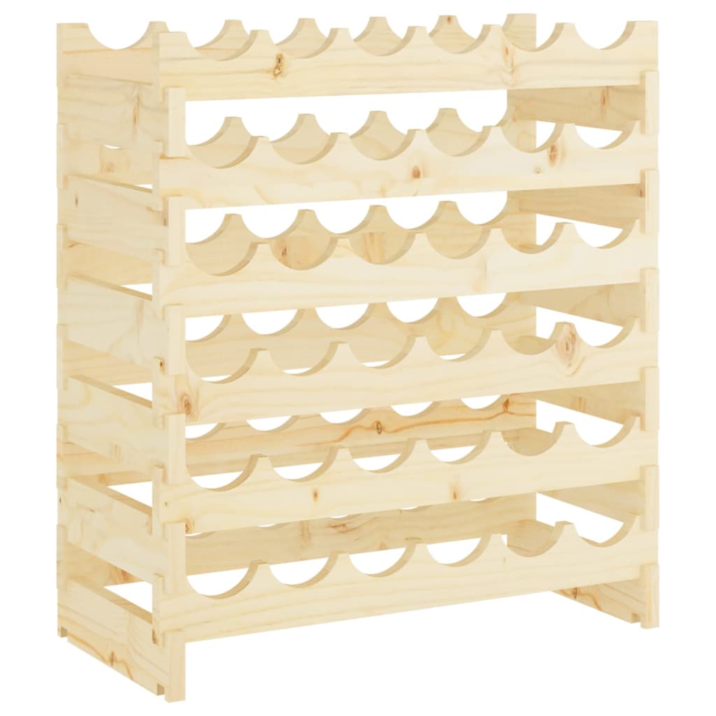 Weinregal 65x29x68 cm Massivholz Kiefer