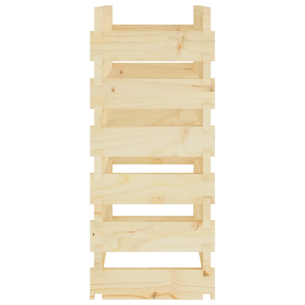 Weinregal 65x29x68 cm Massivholz Kiefer