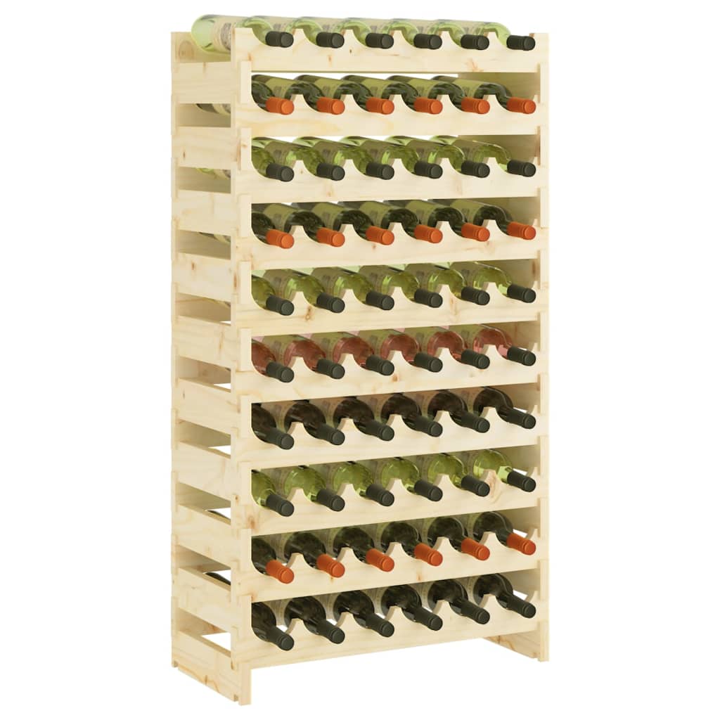 Weinregal 65x29x112 cm Massivholz Kiefer
