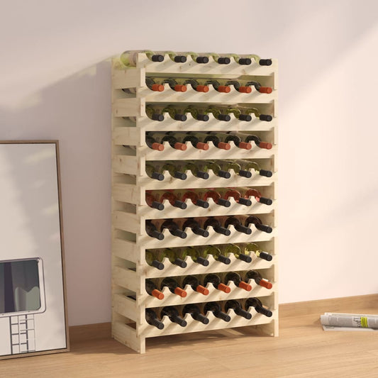Weinregal 65x29x112 cm Massivholz Kiefer