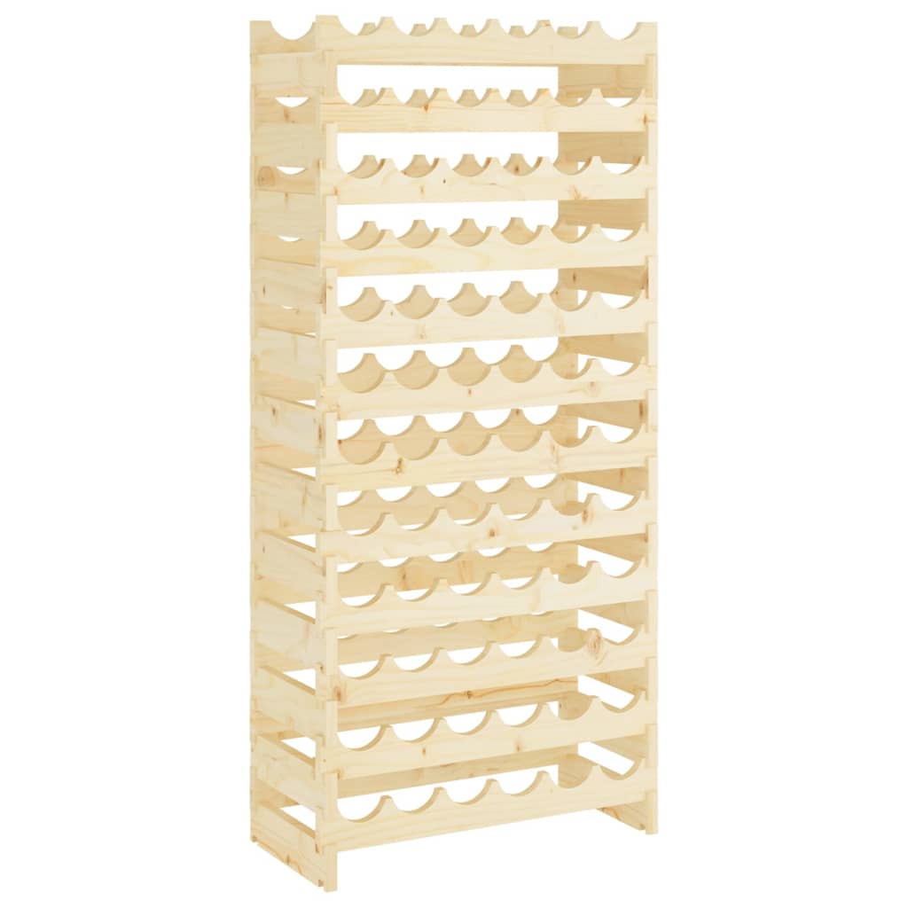 Weinregal 65x29x134 cm Massivholz Kiefer