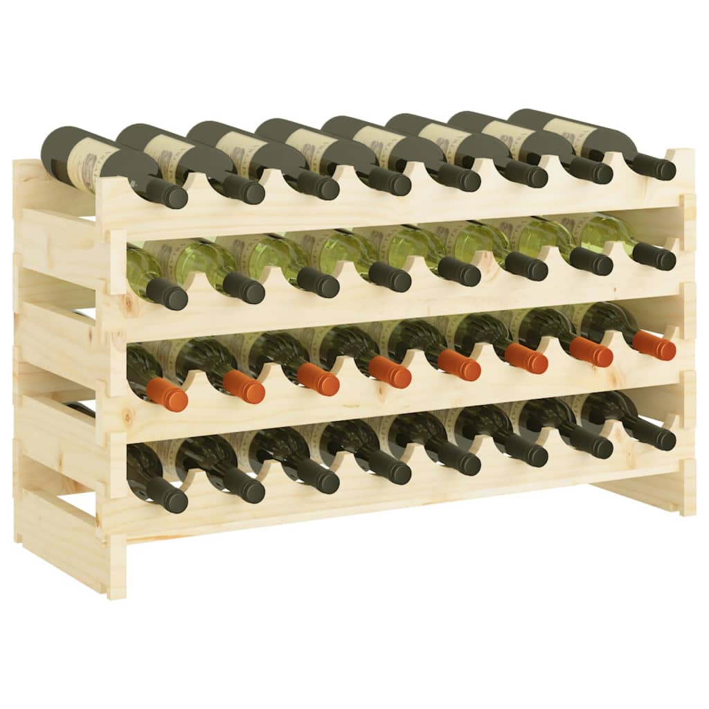 Weinregal 83x29x46 cm Massivholz Kiefer