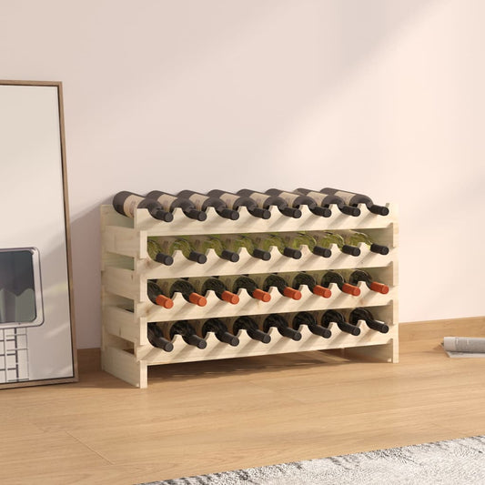 Weinregal 83x29x46 cm Massivholz Kiefer