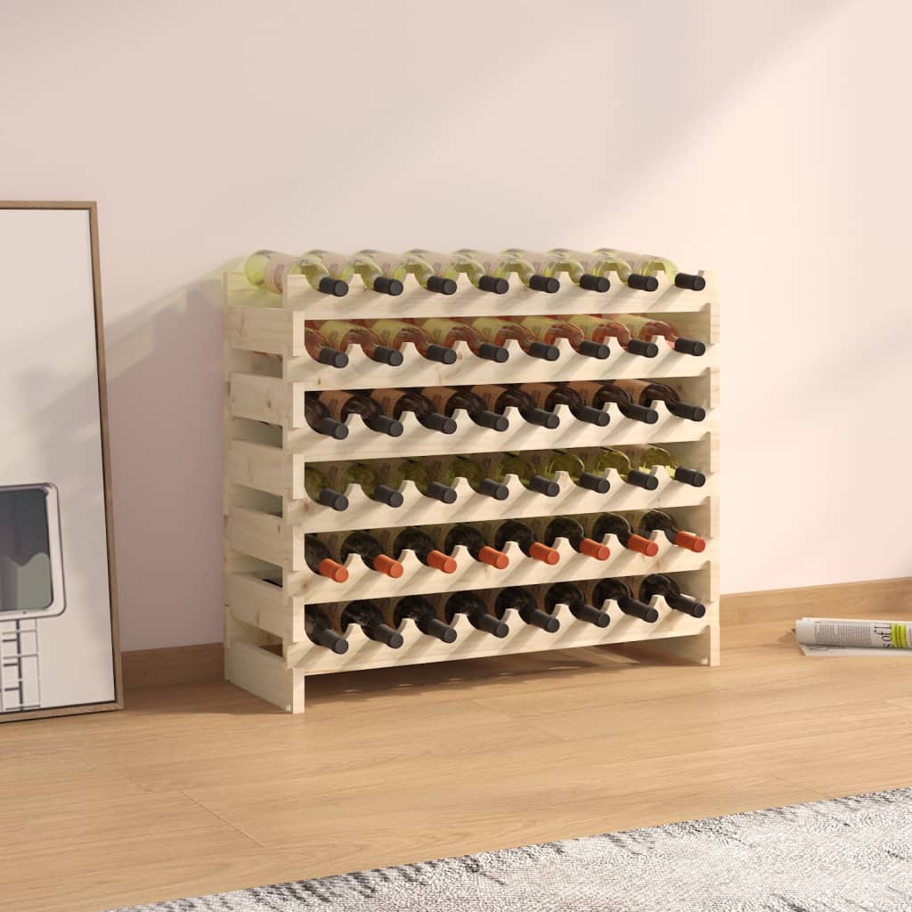 Weinregal 83x29x68 cm Massivholz Kiefer