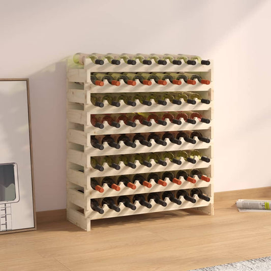 Weinregal 83x29x90 cm Massivholz Kiefer