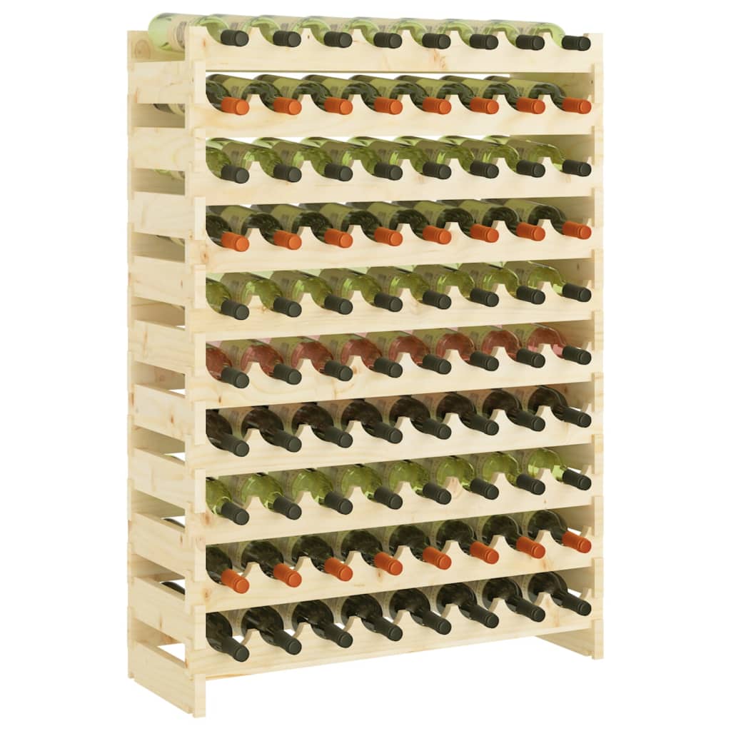 Weinregal 83x29x112 cm Massivholz Kiefer