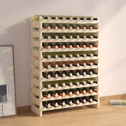 Weinregal 83x29x112 cm Massivholz Kiefer