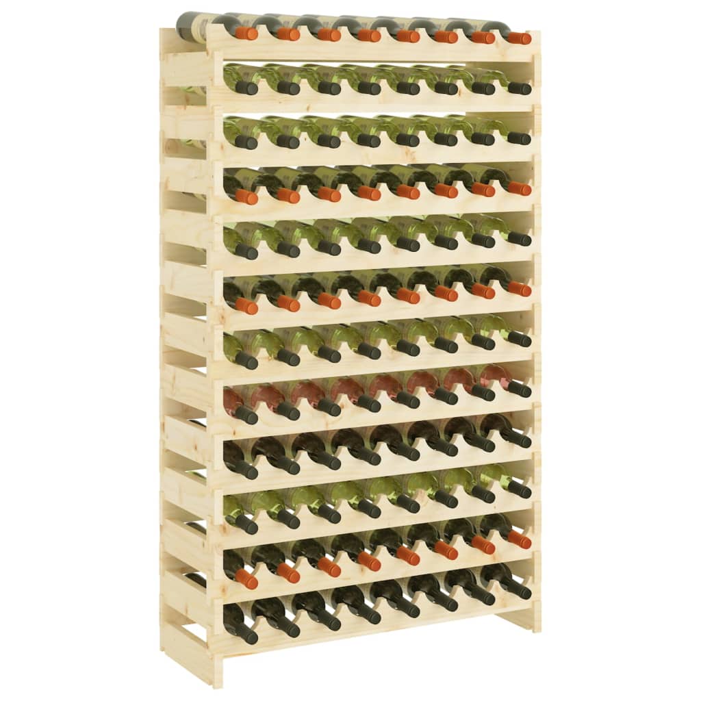 Weinregal 83x29x134 cm Massivholz Kiefer