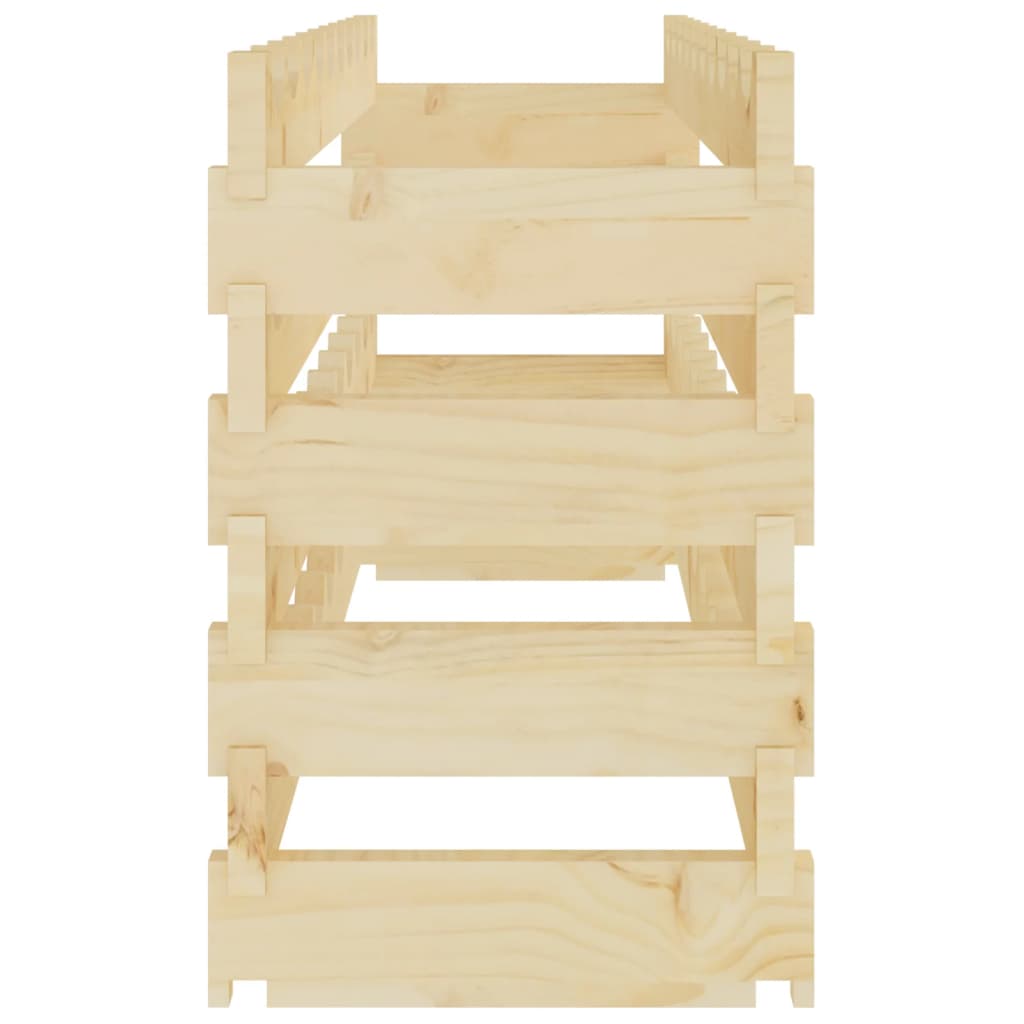 Weinregal 101x29x46 cm Massivholz Kiefer